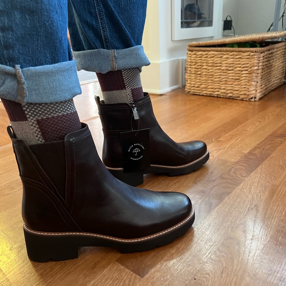 Naturalizer Dark Brown Ankle Booties - Picture 5 of 7